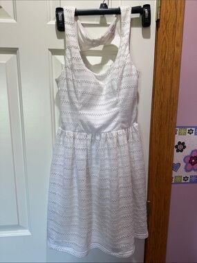 Candie's White Eyelet Tank Dress for Girls